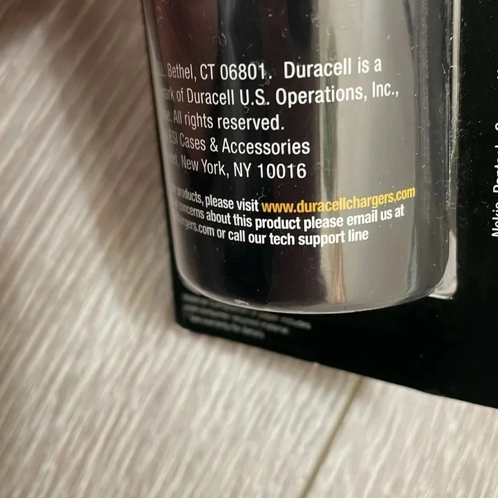 Duracell Rechargeable Hi Performance Fast Charging Sync & Charge USB Cable